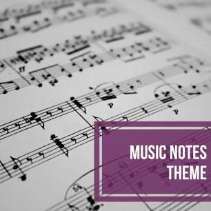 Convite Casamento Musical de Notas de Música