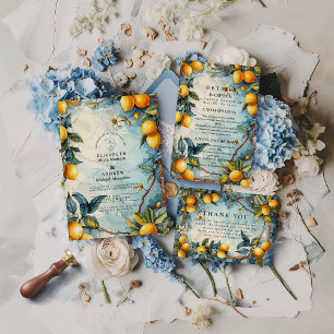 Convite Casamento no Jardim de Flor de Limão