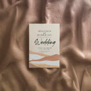 Deserto quente   Convite para o casamento de Boho