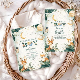 Cartão De Informações Woodland Houston Temos Um Rapaz Diapper Raffle