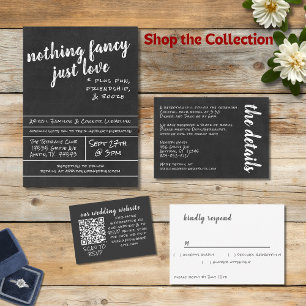 Convite Nada De Rico Apenas Ama O Simples Quadro Casual