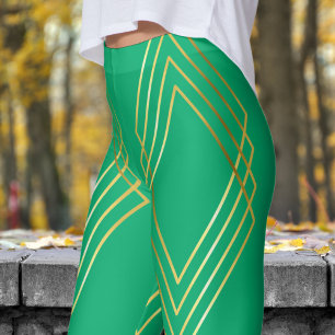 Legging Ouros de música em Pistachio
