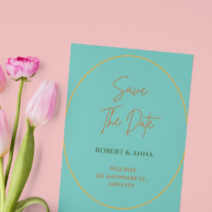 Salmão e convite de casamento de pêssego