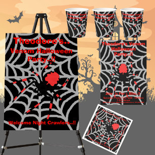 Convite Kids Venom Halloween
