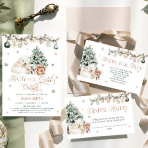 Cartão De Informações Livros de Urso Polar de Inverno Cujo Bilhete de Be