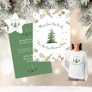 Camiseta Estrela de Natal, Adicione Nome, Festivo, Senhoras