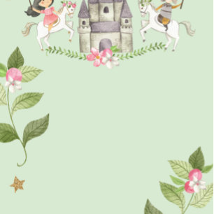 Convite Festa Princesa e Cavaleiro, Princesa, aniversário 