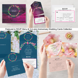 Detalhe de Casamento Floral Roxo Geo Brilho Dourad