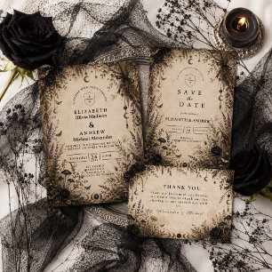 Reserve A Data Casamento Romântico Boho Góthico