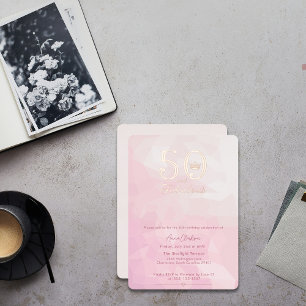 Chaveiro 50 e Fabuloso e moderno Elegante Rosa Dourado Clás