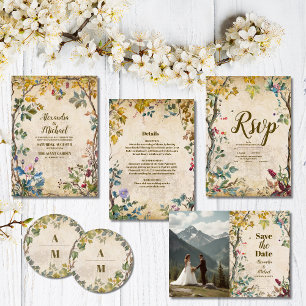 Reserve A Data Foto Boho Autumn Wildflower Wedanical