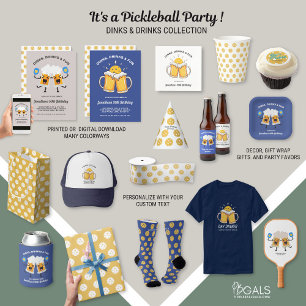 Convite Dinks e Bebidas Colas de Cerveja Festa de aniversá