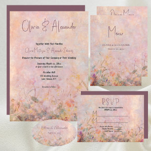 Adesivo Oval Casamento Floral das Flores Selvagens