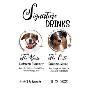 Convite para Casamento de Sobremesas de Cachorro