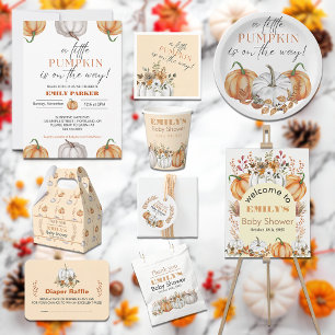 Convite Um Pequeno Pumpkin está no caminho do Chá de frald