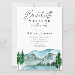 Fim de semana de Bachelorette Cabin no Convite Woo