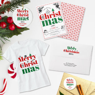 Cartão De Festividades Natais vintages elementos bold tipografia