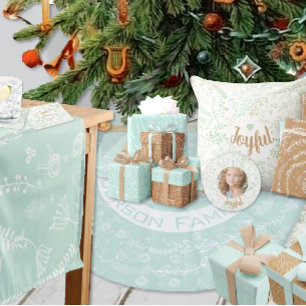 Cartão com fotos de Cartões de natal de Natal Verd