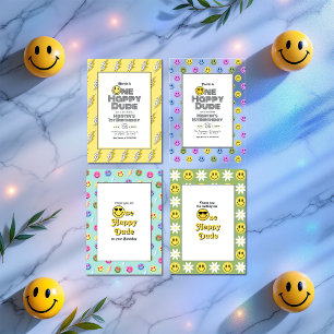 Cartão De Agradecimento "Um Cara Feliz" Sorriso Retroativo