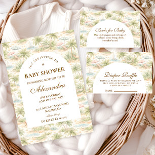 Convite Animais Lindos de Berçário Tropical Festa do Bebê