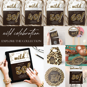 Convite Script do Balão de Folha aniversário de 30 anos Le