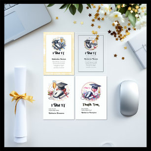 Anúncio Foto de graduação em ciência e informação em compu