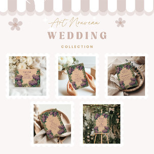 Reserve A Data Art Nouveau Lilac Wedding