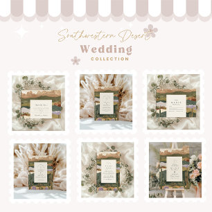 Convite Casamento de Paisagem do Deserto do Sudoeste