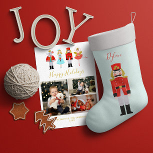 Cartão De Festividades Colagem de Fotografias do Noturcracker de Natal Wa