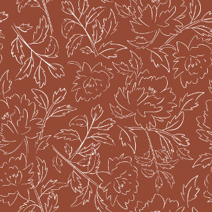 Convite Casamento Floral Boho Terracota Queimado Laranja O