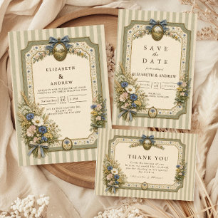 Cartão RSVP Casamento Romântico Rústico com Flores Silvestres