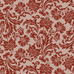 Convite para casamento tema damasco de ferrugem de