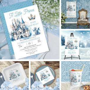 Convite Um Pequeno Príncipe Está A Caminho Do Chá de frald
