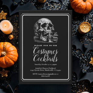 Moletom Figurino e Cocktails Gótico Halloween