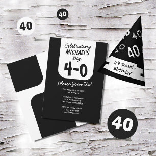 Celebrando o Convite para aniversário de 40 anos