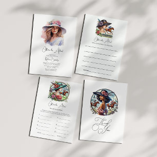 Convite Chá de panela "Off to Altar" inspirado no Derby