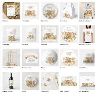 Convite Safari Forest Fazenda Cute Animal