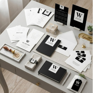 Porta-copo De Papel Monograma de Recém-Casados Elegante   Casamento pr