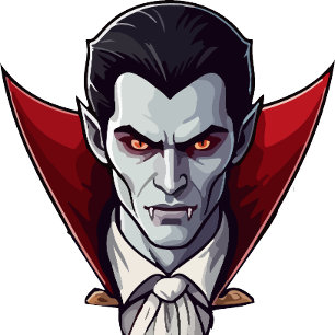 Papel De Presente 🧛 ‍ ♂️ Vampiro Gótico do Halloween Black Wrap 🎁 