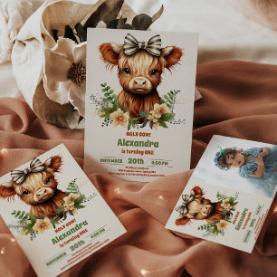 Convite Foto do primeiro aniversario do Planalto fazenda S