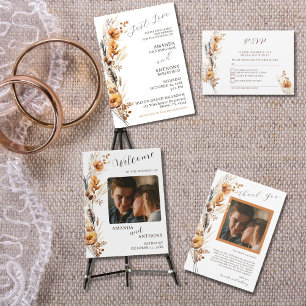 Cartões de agradecimentos de Casamento de Flores d