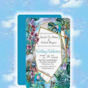 Convite Paisagem Surreal Tropical