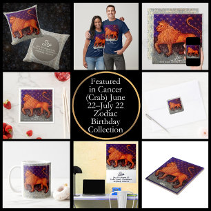 Convite Leo Lion Zodiac Sinal Festa de aniversário Horoscó