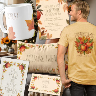 Convite Colheita de Maçã do outono de Amizade Queda de Aqu