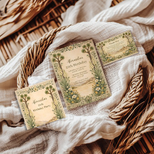 Convite Aniversário de Rustic Desert Botanicals