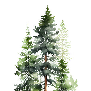 Convite Floresta Florestal Verde Pinheiros Modernos Casame