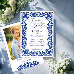 Adesivo Coração Chá de panela azul mexicano talavera