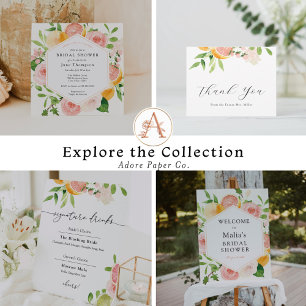 Convite Citrus Brunch e Chá de panela de espuma