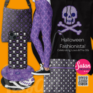Bolsa Ajustável Designer de Halloween, o padrão de caveira inspira