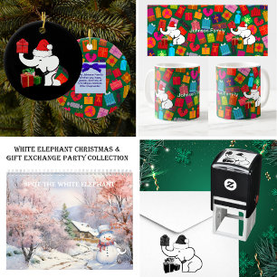 Calendário Ponto bonito do Elefante Branco